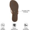 imageProject Cloud Kids Sandals For Girls Footwear with Memory Foam Insole Kids Flip Flops  Lightweight ampamp Slip Resistant Girls Sandals Summer Beach Essentials Little FoundationsTaupe