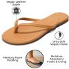 imageProject Cloud Kids Sandals For Girls Footwear with Memory Foam Insole Kids Flip Flops  Lightweight ampamp Slip Resistant Girls Sandals Summer Beach Essentials Little FoundationsTan