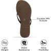 imageProject Cloud Kids Sandals For Girls Footwear with Memory Foam Insole Kids Flip Flops  Lightweight ampamp Slip Resistant Girls Sandals Summer Beach Essentials Little FoundationsBlack Patent