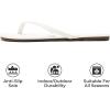 imageProject Cloud Kids Sandals For Girls Footwear with Memory Foam Insole Kids Flip Flops  Lightweight ampamp Slip Resistant Girls Sandals Summer Beach Essentials Little FoundationsWhite