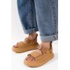 imageProject Cloud Platform Sandals for Women 2025  Memory Foam Insole Lightweight ampamp SlipResistant Womens Sandals  Stylish BeachReady Waterproof Women Footwear GoldieLight Brown