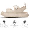 imageProject Cloud Platform Sandals for Women 2025  Memory Foam Insole Lightweight ampamp SlipResistant Womens Sandals  Stylish BeachReady Waterproof Women Footwear GoldieNude