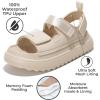 imageProject Cloud Platform Sandals for Women 2025  Memory Foam Insole Lightweight ampamp SlipResistant Womens Sandals  Stylish BeachReady Waterproof Women Footwear GoldieNude