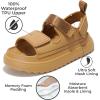 imageProject Cloud Platform Sandals for Women 2025  Memory Foam Insole Lightweight ampamp SlipResistant Womens Sandals  Stylish BeachReady Waterproof Women Footwear GoldieLight Brown