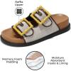 imageProject Cloud Platform Summer Sandals for Women 2025  Comfortable and Adjustable Straps Summer Slides with Memory Foam Insole  NonSlip Casual Womens SandalsBrownyellow Buckle