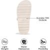 imageProject Cloud Platform Summer Sandals for Women 2025  Comfortable and Adjustable Straps Summer Slides with Memory Foam Insole  NonSlip Casual Womens SandalsOffwhite Raffia