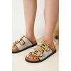 imageProject Cloud Platform Summer Sandals for Women 2025  Comfortable and Adjustable Straps Summer Slides with Memory Foam Insole  NonSlip Casual Womens SandalsBrownyellow Buckle
