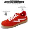 imageProject Cloud Sneakers for Women  LaceUp Shoes for Women Trendy Women Sneakers with Memory Foam Insole Womens Fashion Sneakers NonSlip Womens Shoes IritaRed Microsuede