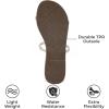 imageProject Cloud Summer Sandals for Women 2025  Memory Foam Insole and Vegan Leather Beach Flip Flops for Women  Non Slip and Lightweight Double Strap Womens Sandals TransitionWhite