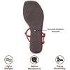 imageProject Cloud Thong Sandals for Women 2025  Memory Foam and Lightweight Summer Essentials  Non Slip Flip Flops for Women Footwear with Back Strap Beach Flats Sandals CelebrationRed