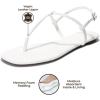 imageProject Cloud Thong Sandals for Women 2025  Memory Foam and Lightweight Summer Essentials  Non Slip Flip Flops for Women Footwear with Back Strap Beach Flats Sandals CelebrationWhite