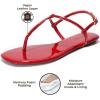 imageProject Cloud Thong Sandals for Women 2025  Memory Foam and Lightweight Summer Essentials  Non Slip Flip Flops for Women Footwear with Back Strap Beach Flats Sandals CelebrationRed