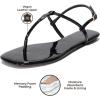 imageProject Cloud Thong Sandals for Women 2025  Memory Foam and Lightweight Summer Essentials  Non Slip Flip Flops for Women Footwear with Back Strap Beach Flats Sandals CelebrationBlack