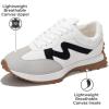 imageProject Cloud Trendy Sneakers for Women  Memory Foam and NonSlip Comfortable Casual Ladies Shoes for Womens Fashion Sneakers  Lightweight Laceup Shoes LeccoWhite Multi