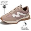 imageProject Cloud Trendy Sneakers for Women  Memory Foam and NonSlip Comfortable Casual Ladies Shoes for Womens Fashion Sneakers  Lightweight Laceup Shoes LeccoTaupe