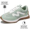 imageProject Cloud Trendy Sneakers for Women  Memory Foam and NonSlip Comfortable Casual Ladies Shoes for Womens Fashion Sneakers  Lightweight Laceup Shoes LeccoPistachio