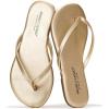 imageProject Cloud Kids Sandals For Girls Footwear with Memory Foam Insole Kids Flip Flops  Lightweight ampamp Slip Resistant Girls Sandals Summer Beach Essentials Little FoundationsGold