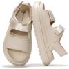imageProject Cloud Platform Sandals for Women 2025  Memory Foam Insole Lightweight ampamp SlipResistant Womens Sandals  Stylish BeachReady Waterproof Women Footwear GoldieNude