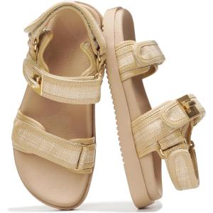 imageProject Cloud Genuine Leather Platform Sandals Women Footwear  Comfortable and Adjustable Strappy Summer Sandals for Women 2025  Memory Foam and NonSlip Slingback Beach SlidesRaffia