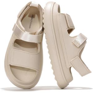 imageProject Cloud Platform Sandals for Women 2025  Memory Foam Insole Lightweight ampamp SlipResistant Womens Sandals  Stylish BeachReady Waterproof Women Footwear GoldieNude