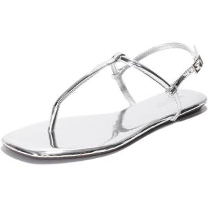 imageProject Cloud Thong Sandals for Women 2025  Memory Foam and Lightweight Summer Essentials  Non Slip Flip Flops for Women Footwear with Back Strap Beach Flats Sandals CelebrationSilver