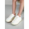 imageProject Cloud Platform Girls Sneakers  Lightweight Memory Foam Insole Laceup Kids Shoes with Trendy Styles  NonSlip Fashion Platform Boys and Girls Shoes Little NitaOffwhite