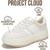 imageProject Cloud Platform Girls Sneakers  Lightweight Memory Foam Insole Laceup Kids Shoes with Trendy Styles  NonSlip Fashion Platform Boys and Girls Shoes Little NitaOffwhite