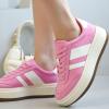 imageProject Cloud Platform Sneakers for Women  Lightweight Memory Foam Insole Fashion Sneakers for Women Footwear  NonSlip Womens Sneakers Platform Shoes Womens Fashion NitaPinkwhite Stripes