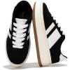 imageProject Cloud Platform Girls Sneakers  Lightweight Memory Foam Insole Laceup Kids Shoes with Trendy Styles  NonSlip Fashion Platform Boys and Girls Shoes Little NitaBlack