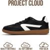 imageProject Cloud Kids Shoes for Girls ampamp Boys  NonSlip Memory Foam Girls Shoes  Lightweight LaceUp Boys Fashion Sneakers Trendy Little IritaBlack