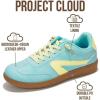 imageProject Cloud Kids Shoes for Girls ampamp Boys  NonSlip Memory Foam Girls Shoes  Lightweight LaceUp Boys Fashion Sneakers Trendy Little IritaBlue