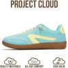 imageProject Cloud Kids Shoes for Girls ampamp Boys  NonSlip Memory Foam Girls Shoes  Lightweight LaceUp Boys Fashion Sneakers Trendy Little IritaBlue