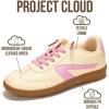 imageProject Cloud Kids Shoes for Girls ampamp Boys  NonSlip Memory Foam Girls Shoes  Lightweight LaceUp Boys Fashion Sneakers Trendy Little IritaYellow