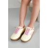 imageProject Cloud Kids Shoes for Girls ampamp Boys  NonSlip Memory Foam Girls Shoes  Lightweight LaceUp Boys Fashion Sneakers Trendy Little IritaYellow