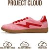 imageProject Cloud Sneakers for Women  LaceUp Shoes for Women Trendy Women Sneakers with Memory Foam Insole Womens Fashion Sneakers NonSlip Womens Shoes IritaBubble Gum