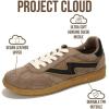 imageProject Cloud Sneakers for Women  LaceUp Shoes for Women Trendy Women Sneakers with Memory Foam Insole Womens Fashion Sneakers NonSlip Womens Shoes IritaLight Taupe