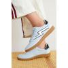 imageProject Cloud Sneakers for Women  LaceUp Shoes for Women Trendy Women Sneakers with Memory Foam Insole Womens Fashion Sneakers NonSlip Womens Shoes IritaLight Blue Microsuede