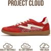 imageProject Cloud Sneakers for Women  LaceUp Shoes for Women Trendy Women Sneakers with Memory Foam Insole Womens Fashion Sneakers NonSlip Womens Shoes IritaRed Mesh