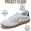 imageProject Cloud Sneakers for Women  LaceUp Shoes for Women Trendy Women Sneakers with Memory Foam Insole Womens Fashion Sneakers NonSlip Womens Shoes IritaLight Blue Microsuede