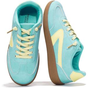 imageProject Cloud Kids Shoes for Girls ampamp Boys  NonSlip Memory Foam Girls Shoes  Lightweight LaceUp Boys Fashion Sneakers Trendy Little IritaBlue