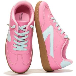 imageProject Cloud Kids Shoes for Girls ampamp Boys  NonSlip Memory Foam Girls Shoes  Lightweight LaceUp Boys Fashion Sneakers Trendy Little IritaPink
