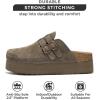 imageProject Cloud 100 Genuine Leather Clogs for Women  Wedge Womens Clogs Platform Sandals with Memory Foam Insole  Heeled Mules for Women 2025 StephiOlive