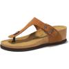 imageProject Cloud 100 Genuine Leather Womens Sandals Wedge Arizona Sandals Women  Wedge Sandals ampamp Slippers  Memory Foam  Women footwear Beach Essentials TStrap Wedges Belize Chestnut 11
