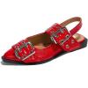 imageProject Cloud Womens Flats  Memory Foam Flats Shoes for Women Footwear NonSlip Rubber Sole Womens Sandals  Perfect Sandals for Women 2025 KatharynRed