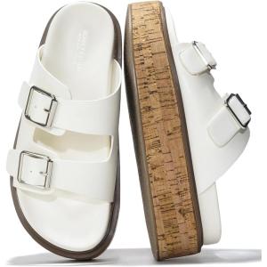 imageProject Cloud Platform Womens Sandals  Summer Womens Sandals with Memory Foam Insole Wedges  Stylish and Comfortable Women Footwear  Lightweight Women Wedges BrisbaneWhite