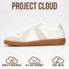 imageProject Cloud Leather Sneakers for Men Shoes  Memory Foam Insole NonSlip Casual Shoes for Men Footwear  Lightweight Vegan Leather Fashion Sneakers DixonWhite