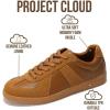 imageProject Cloud Leather Sneakers for Men Shoes  Memory Foam Insole NonSlip Casual Shoes for Men Footwear  Lightweight Vegan Leather Fashion Sneakers DixonTan