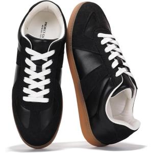 imageProject Cloud Leather Sneakers for Men Shoes  Memory Foam Insole NonSlip Casual Shoes for Men Footwear  Lightweight Vegan Leather Fashion Sneakers DixonBlack