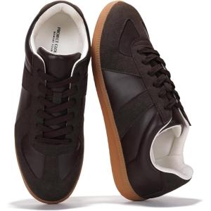 imageProject Cloud Leather Sneakers for Men Shoes  Memory Foam Insole NonSlip Casual Shoes for Men Footwear  Lightweight Vegan Leather Fashion Sneakers DixonBrown