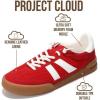 imageProject Cloud Casual Sneakers for Women  Memory Foam Insoles LaceUp Womens Shoes and Lightweight Womens Fashion Sneakers  Water Resistant and NonSlip Shoes for Women Footwear VerdictRed